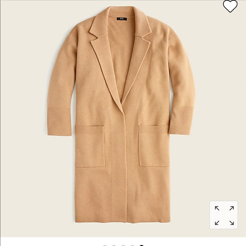 J. Crew Ella Open-Front Long Sweater-Blazer NWT